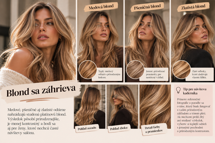 Vlasové trendy - blond v zime 2026